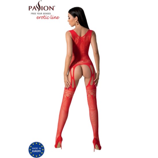 Passion Woman Bodystockings PASSION - BS099 RED BODYSTOCKING VIENS IZMĒRS