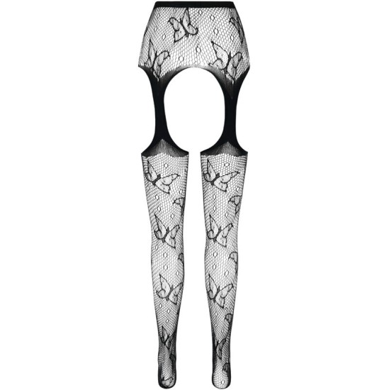 Passion Woman Garter & Stock PASSION - EKO KOLEKCIJA BODYSTOCKING ECO S001 WHITE