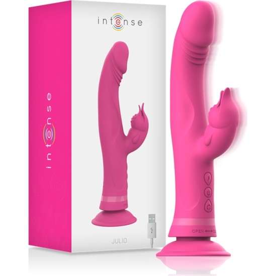 Intense Fun INTENSE™ – JULIO VIBRATOR RABIT SILICONE ROOSA