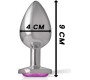 Intense Anal Toys INTENSE - METAL ALUMINUM ANAL PLUG HEART PINK SIZE L