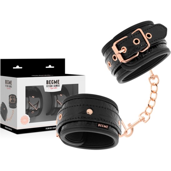 Begme Black Edition BEGME - BLACK EDITION PREMIUM HANDCUFFS WITH NEOPRENE LINING