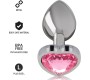 Intense Anal Toys INTENSE - METAL ALUMINUM ANAL PLUG HEART PINK SIZE L