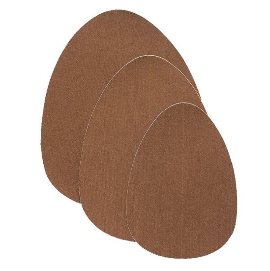 Bye Bra - Pull Ups BYE BRA BREAST LIFT PADS + 3 PAIRS OF SATIN NIPPLE COVERS - DARK BROWN SIZE F-H