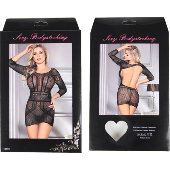 Queen Lingerie NET-DRESS BODYSTOCKING SL