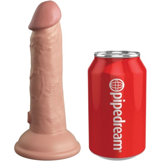 King Cock ELITE - REALISTIC DILDO VIBRATING & SILICONE 15.2 CM