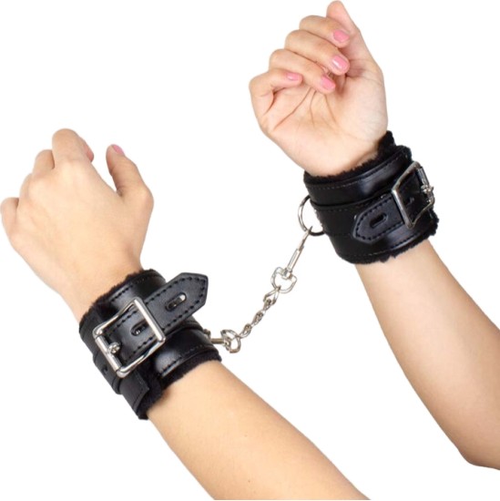 Secretplay 100% Fetish SECRETPLAY - BLACK BONDAGE HANDCUFFS BDSM COLLECTION