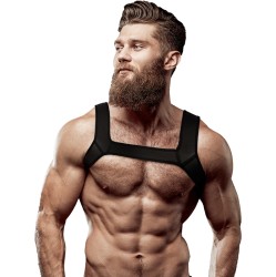 Fetish Submissive Attitude NEOPRENE CHEST HARNESS FOR MEN SIZE M
