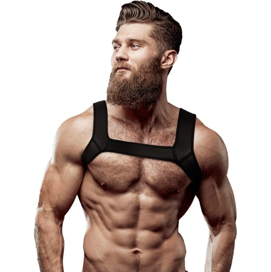 Fetish Submissive Attitude NEOPRENE CHEST HARNESS FOR MEN SIZE M