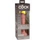 King Cock ELITE - REALISTIC DILDO VIBRATING & SILICONE 15.2 CM