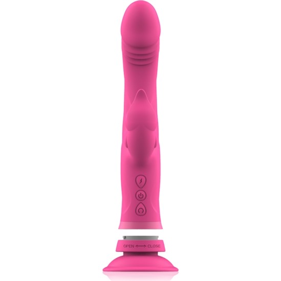 Intense Fun Vibrators ar klitora stimulātoru rozā