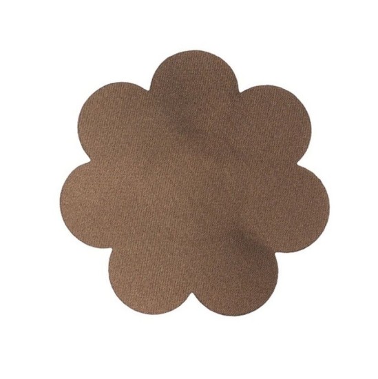 Bye Bra - Pull Ups BYE BRA BREAST LIFT PADS + 3 PAIRS OF SATIN NIPPLE COVERS - DARK BROWN SIZE F-H