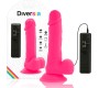 Diversia Elastīgs Vibrējošs Dildo 20,5 CM - rozā