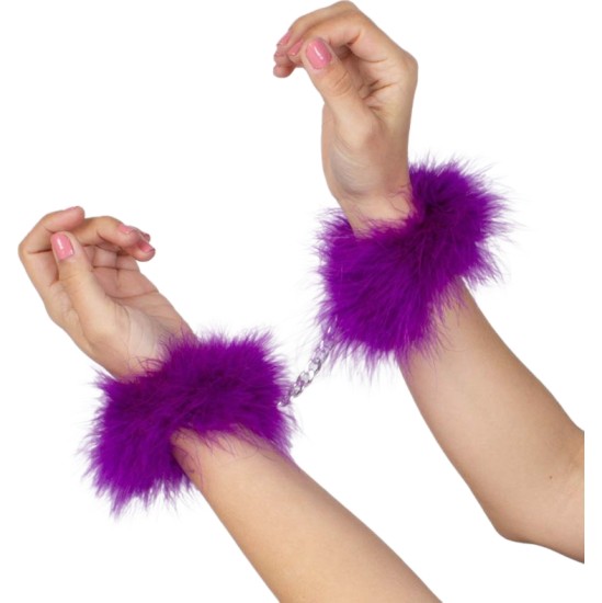 Secretplay 100% Fetish SECRETPLAY - PURPLE MARABOU HANDCUFFS