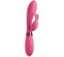 OMG SELFIE SILICONE VIBRATOR RABBIT rozā