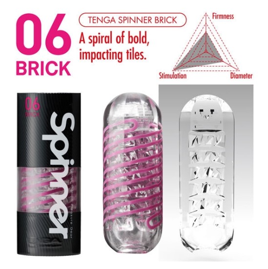 Tenga SPINNER MASTURBATOR BRICK