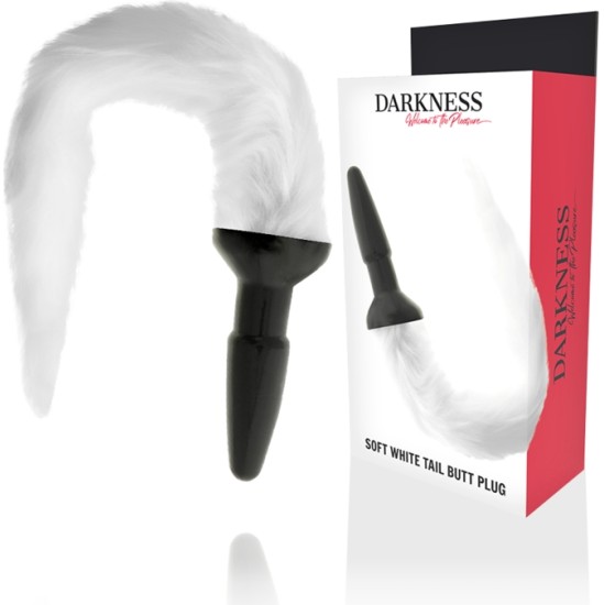 Darkness Anal DARKNESS - SILICONE ANAL PLUG WITH WHITE TAIL