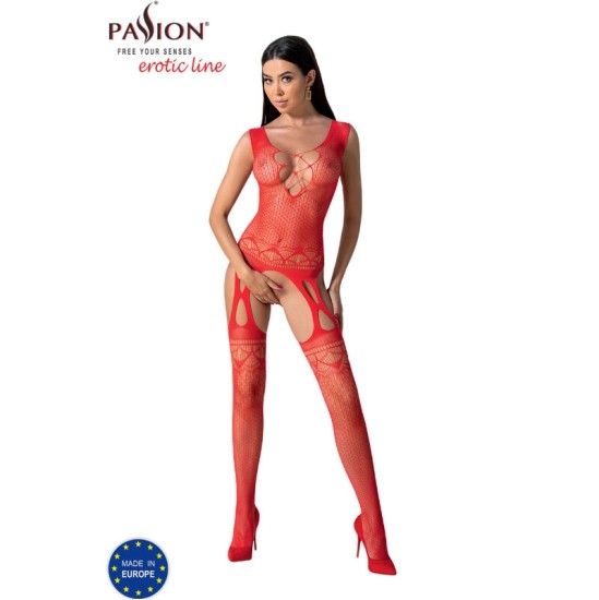 Passion Woman Bodystockings PASSION - BS099 RED BODYSTOCKING VIENAS DYDIS