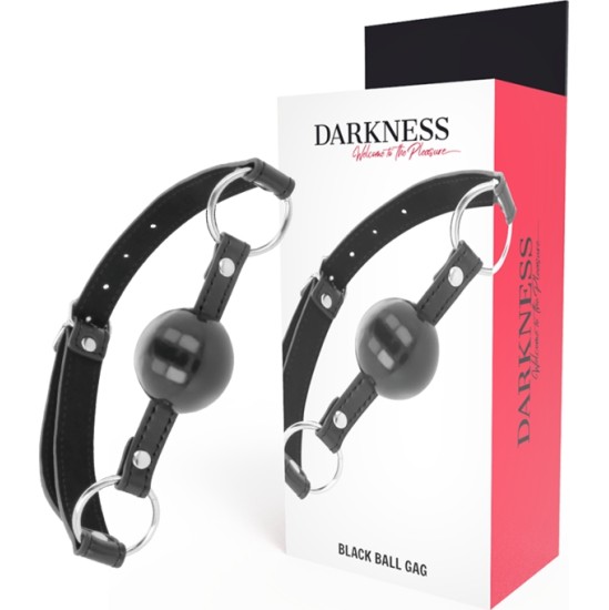 Darkness Bondage TUMŠUMS - MELNĀ BALL GAG