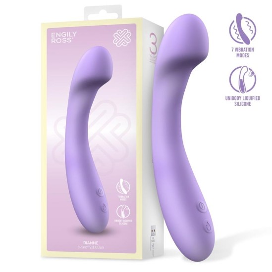 Engily Ross Dianne Vibe vedel silikoon Unibody G-Spot painutatav USB