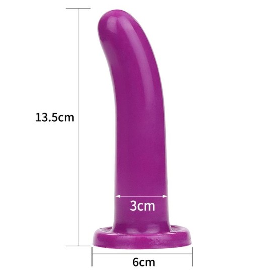 Lovetoy Stimulator Holy Dong 5.5 Liquid Silicone Purple