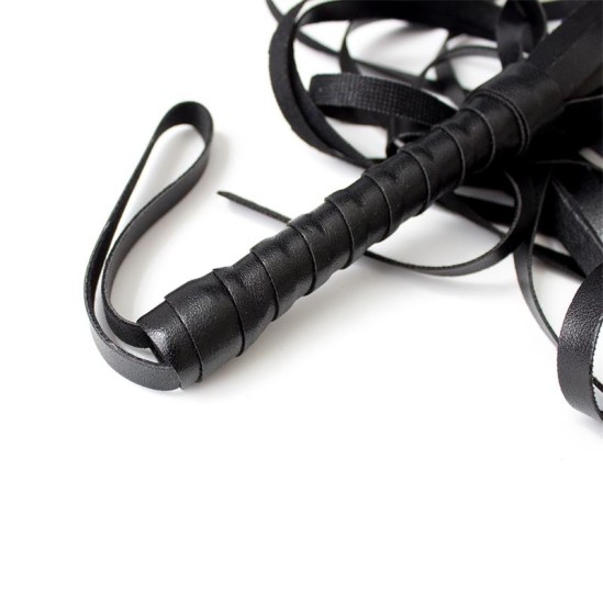 Latetobed Bdsm Line Flogger 45 cm Melns