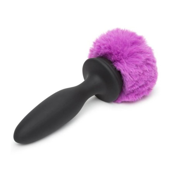 Happy Rabbit Anal Plug with Vibration and Double Base Purple Large