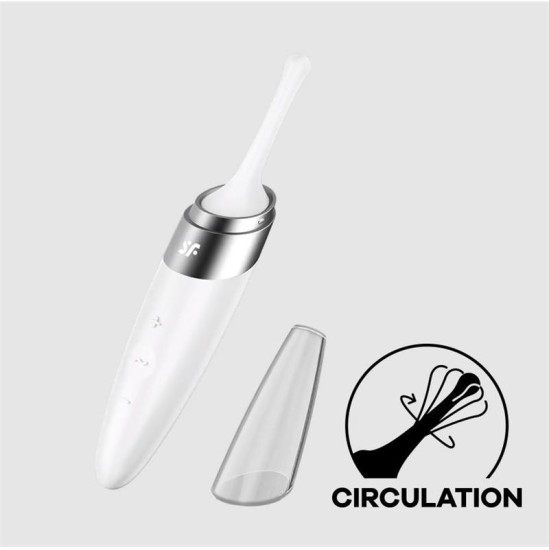 Satisfyer Twirling Delight rotējošs stimulators balts