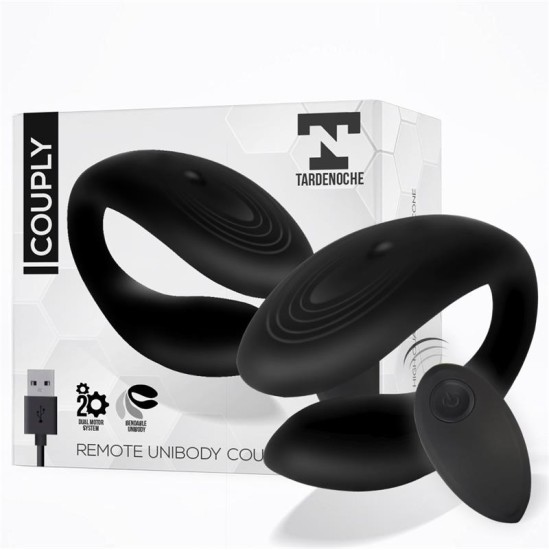 Tardenoche Couple Couple mänguasi kaugjuhtimispuldiga USB Unibody vedel silikoon