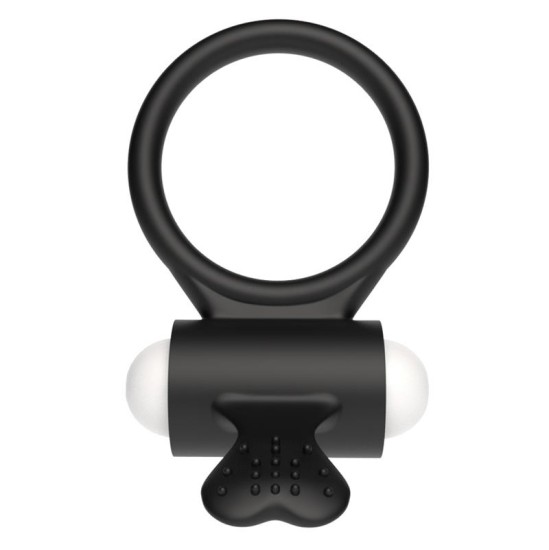Lovetoy Vibrējošs Cockring Power Clit Black