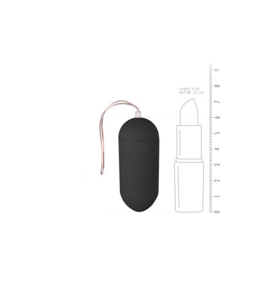 Easytoys Пульт дистанционного управления с вибрационным яйцом, 10 функций, черный