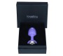 Lovetoy Metal Butt Plug Purple Rosebud with Clear Jewel