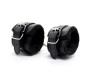 Latetobed Bdsm Line Ankle Cuffs with Black Padded Interior 35 cm Black