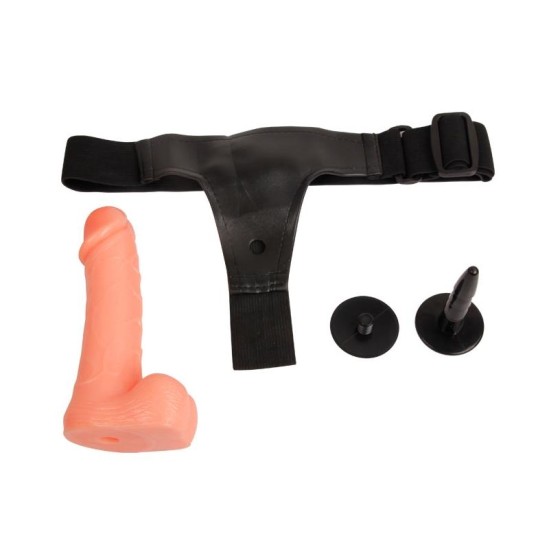 Baile Reguliuojamas dirželis su Dildo 18 cm