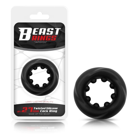 Beast Rings Keeratud vedel silikoonist kraanirõngas 2,7 cm