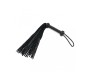 Bondage Play Braided Flogger Leather Black