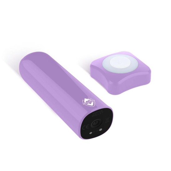 Action Dhalia S per Vibrating Bullet su nuotolinio valdymo pultu, didelės galios USB violetinė