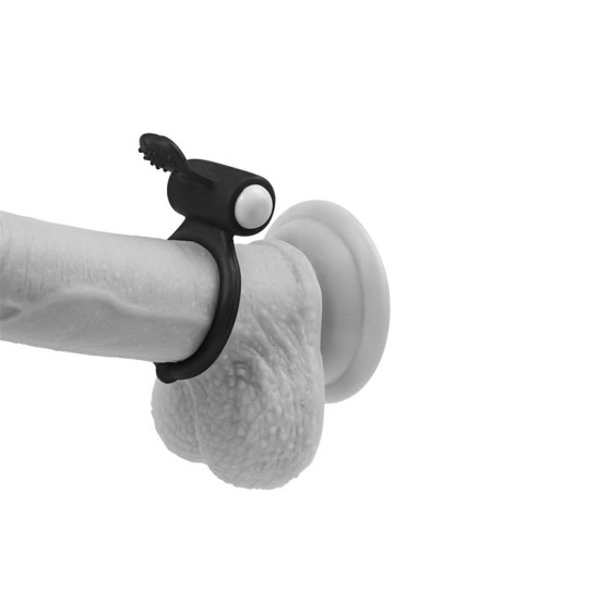 Lovetoy Vibrējošs Cockring Power Clit Black