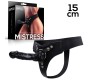 Intoyou Bdsm Line Эластичный страпон Mistress с силиконовым дилдо 15 см, черный