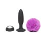 Happy Rabbit Anal Plug with Vibration and Double Base Purple Large