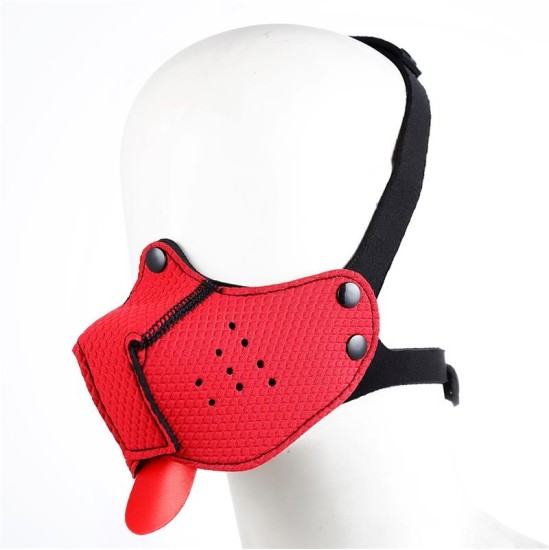 A-Gusto Neoprene Puppy Face Mask Red