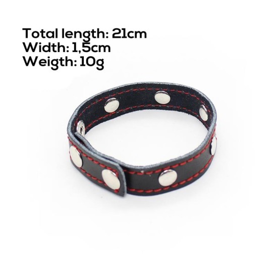 Latetobed Bdsm Line Adjustable Penis Ring 21 cm x 1.5 cm