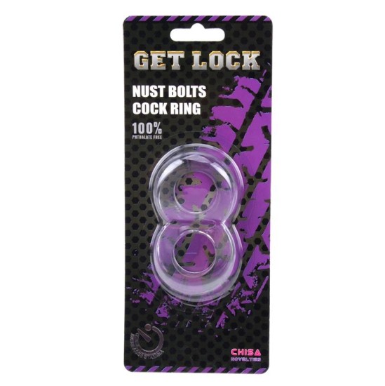 Chisa Duo Cock 8 Ball Ring-clear