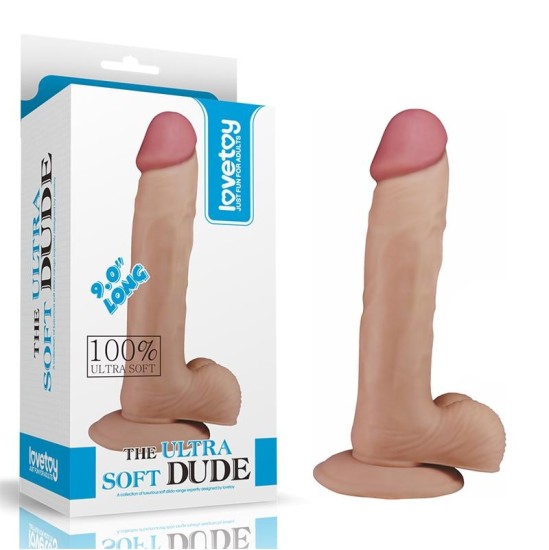 Lovetoy Dildo The Ultra Soft Dude 9 Flesh