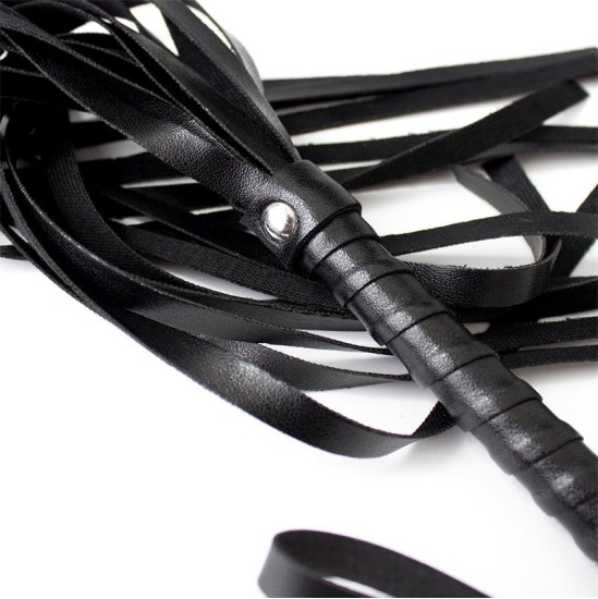 Latetobed Bdsm Line Flogger 45 cm Melns