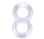 Chisa Duo Cock 8 Ball Ring-clear