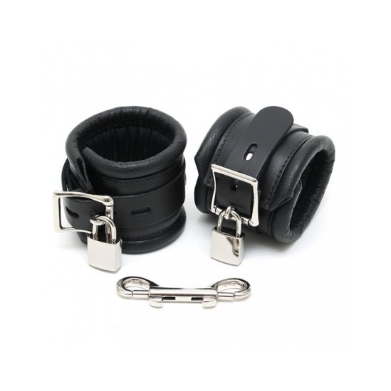 Bondage Play Feet Cuffs LUX 7 CM with Padlocks