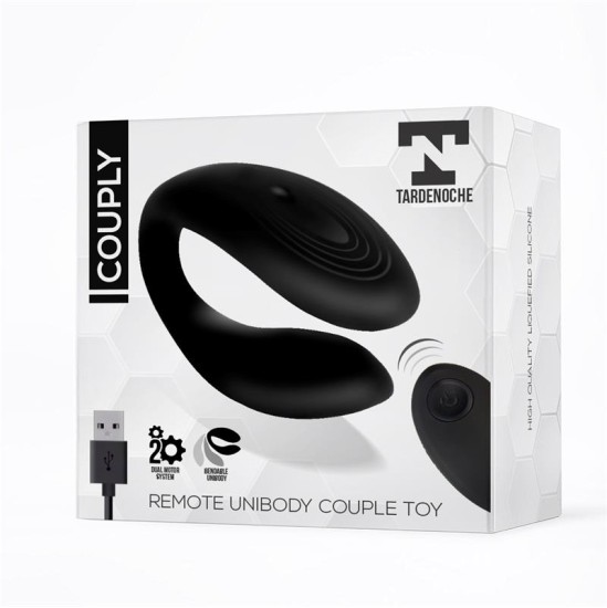 Tardenoche Couple Couple mänguasi kaugjuhtimispuldiga USB Unibody vedel silikoon