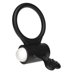 Lovetoy Vibrējošs Cockring Power Clit Black