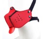 A-Gusto Neoprene Puppy Face Mask Red