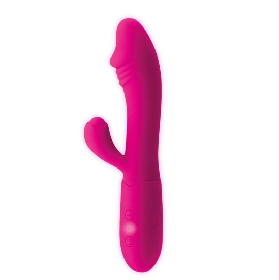 Goodies Candy G-Spot Rabbit Vibe USB silikoon Fucshia